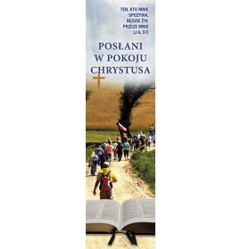 Posłani w pokoju Chrystusa - 14 - Baner religijny - 115x415