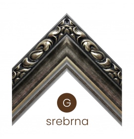 RAMA - G - Srebrna - OZDOBNA