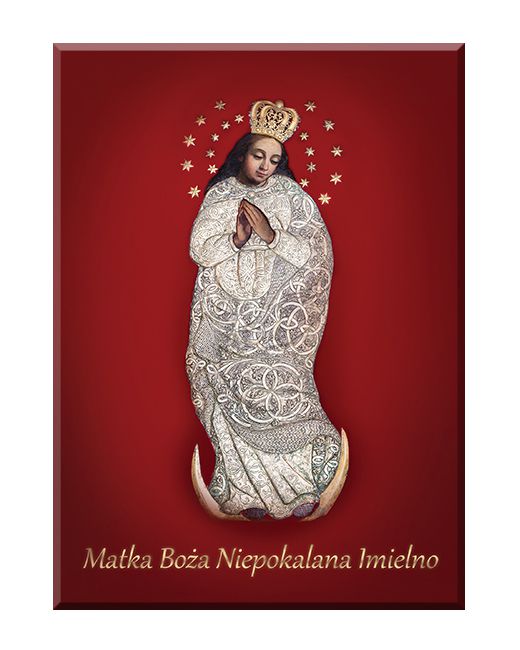 Sanktuarium w Imielnie - Matka Boża Niepokalana - 02 - Napis - Obraz religijny