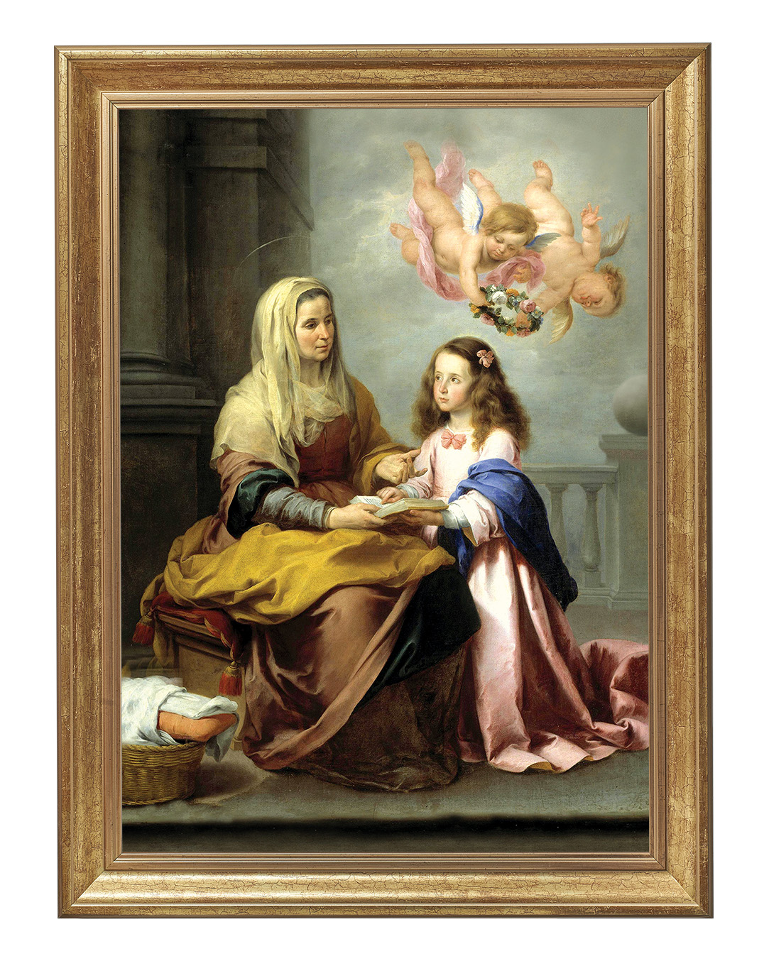 Obraz w rozmiarze 50x70 cm oprawiony w ramę B. Szerokość ramy: 5 cm.