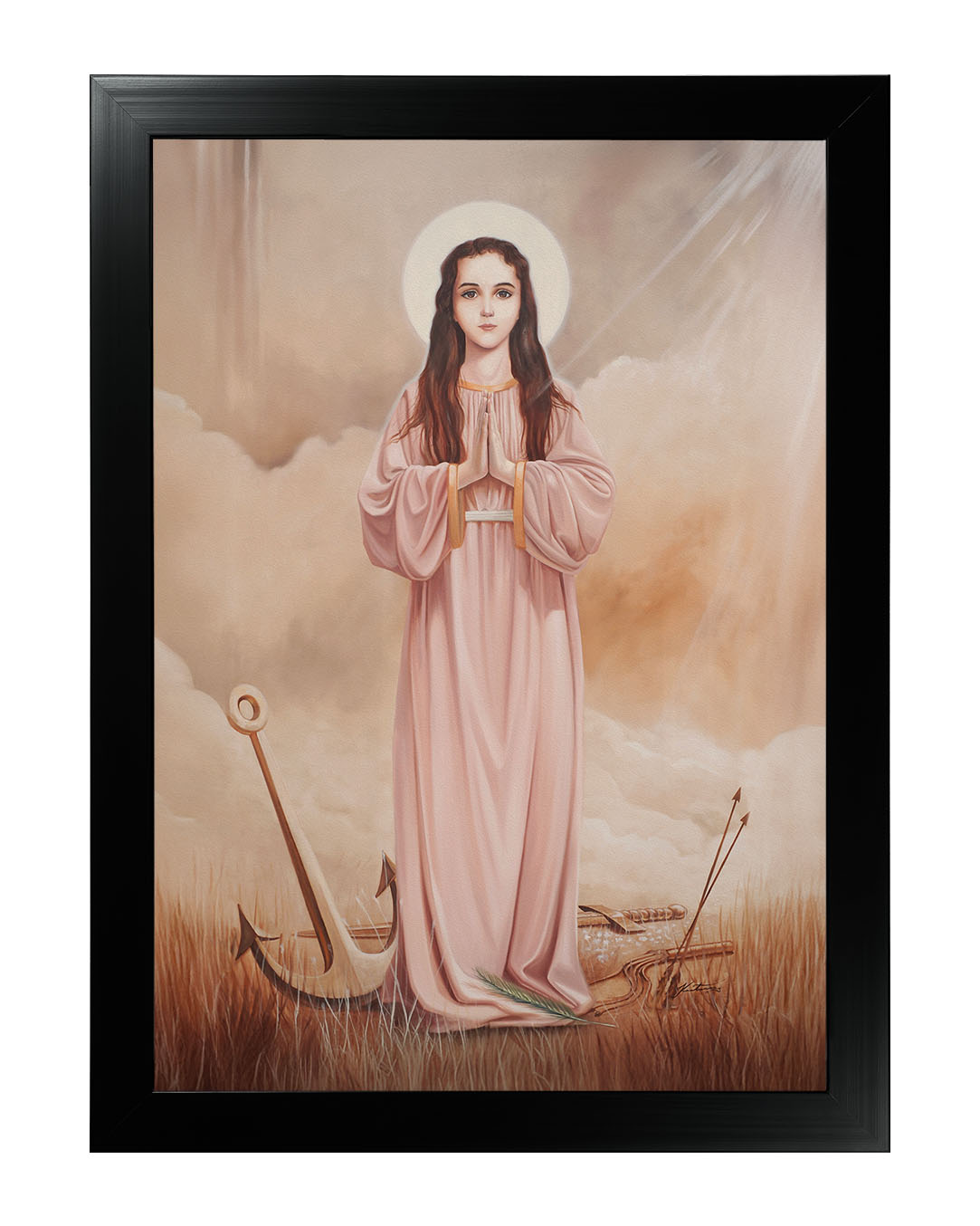 Obraz w rozmiarze 50x70 cm oprawiony w ramę E w kolorze czarnym. Szerokość ramy: 4,5 cm.