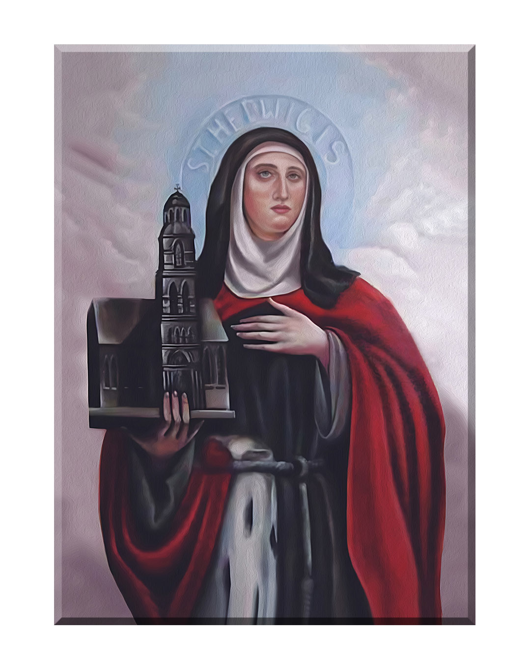 Obraz nieoprawiony w ramę.