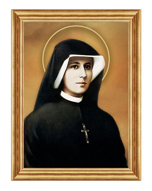 Święta Siostra Faustyna Kowalska - 09 - Prawa - Aureola - Obraz religijny