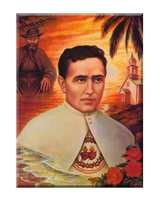 Święty Damian De Veuster - 05 - Obraz religijny