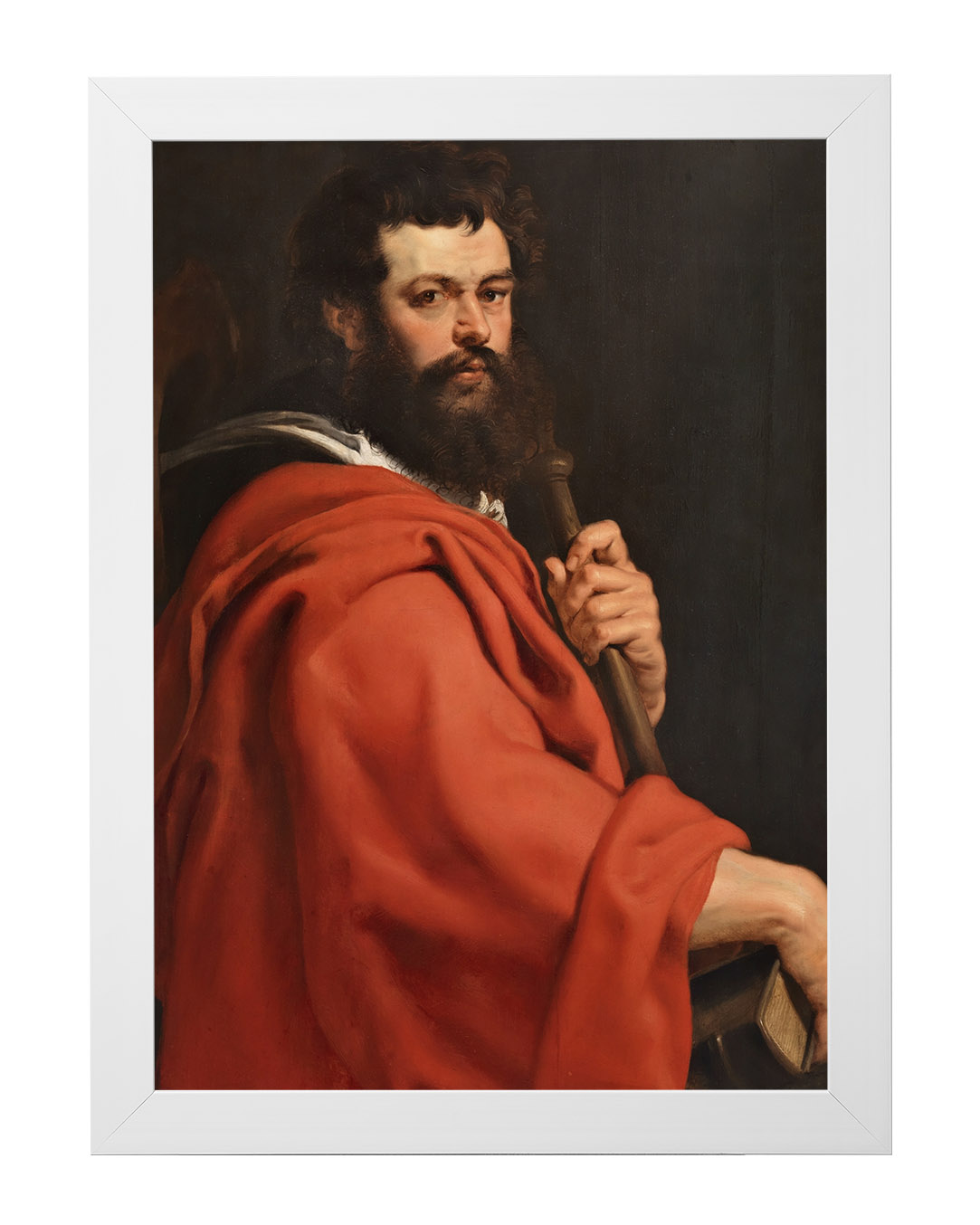 Obraz w rozmiarze 50x70 cm oprawiony w ramę E w kolorze białym. Szerokość ramy: 4,5 cm.