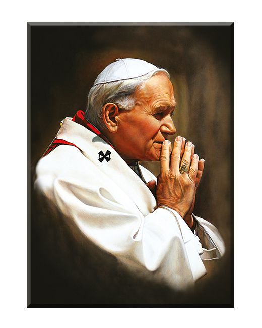Święty Jan Paweł II - Obraz religijny na płótnie