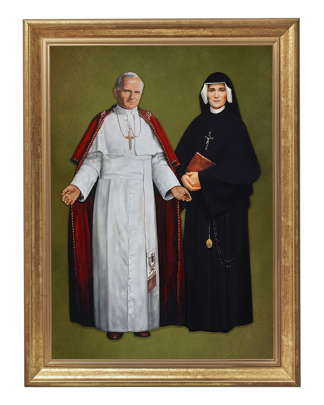 Obraz w rozmiarze 50x70 cm oprawiony w ramę B. Szerokość ramy ok. 5 cm.