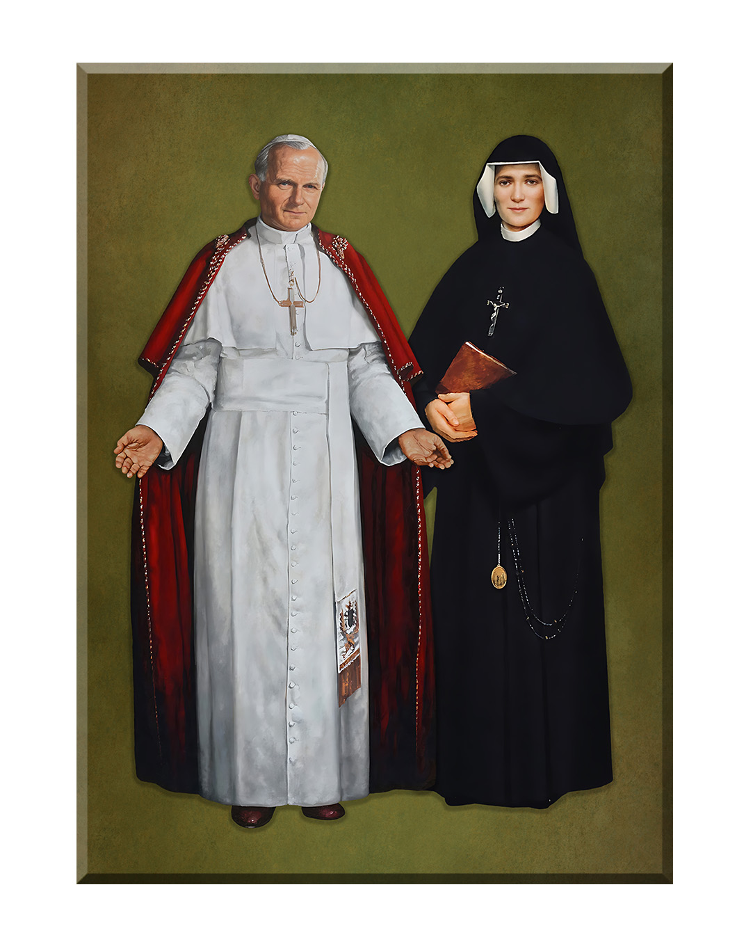 Obraz nieoprawiony w ramę.