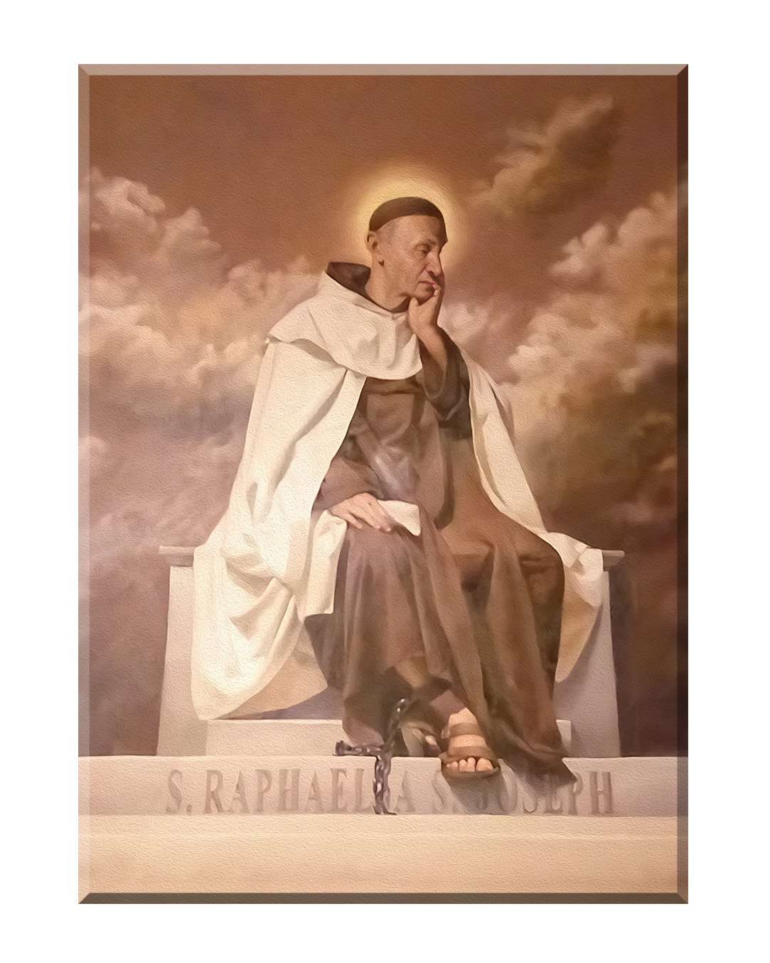 Obraz nieoprawiony w ramę.