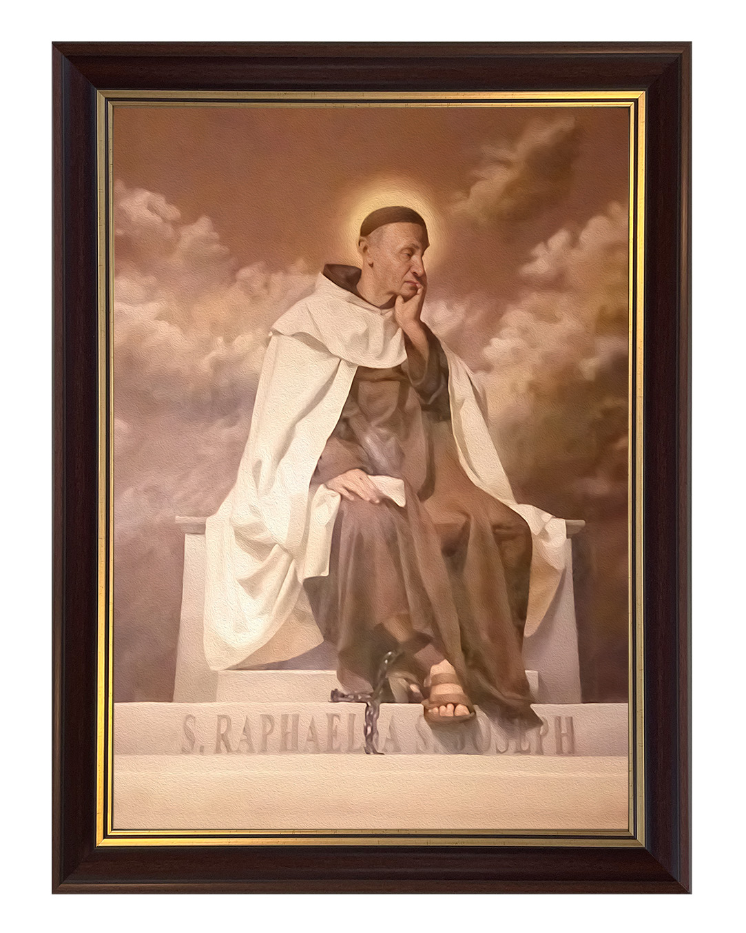 Obraz w rozmiarze 50x70 cm oprawiony w ramę C1. Szerokość ramy ok. 5 cm.