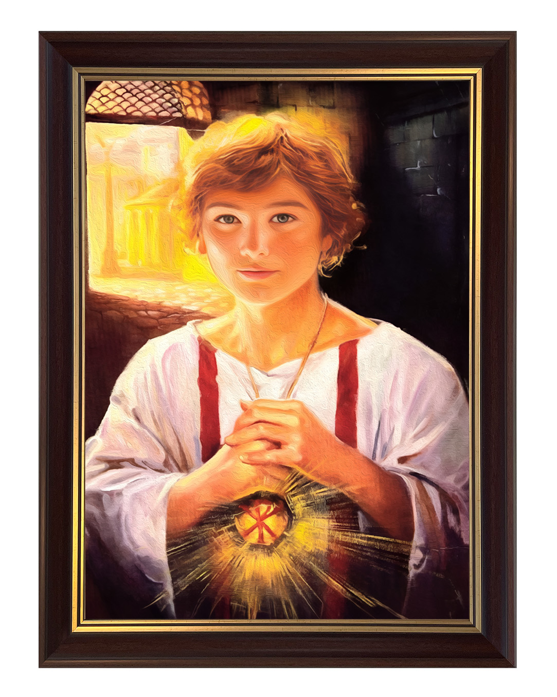 Obraz w rozmiarze 50x70 cm oprawiony w ramę C1. Szerokość ramy: 5 cm.