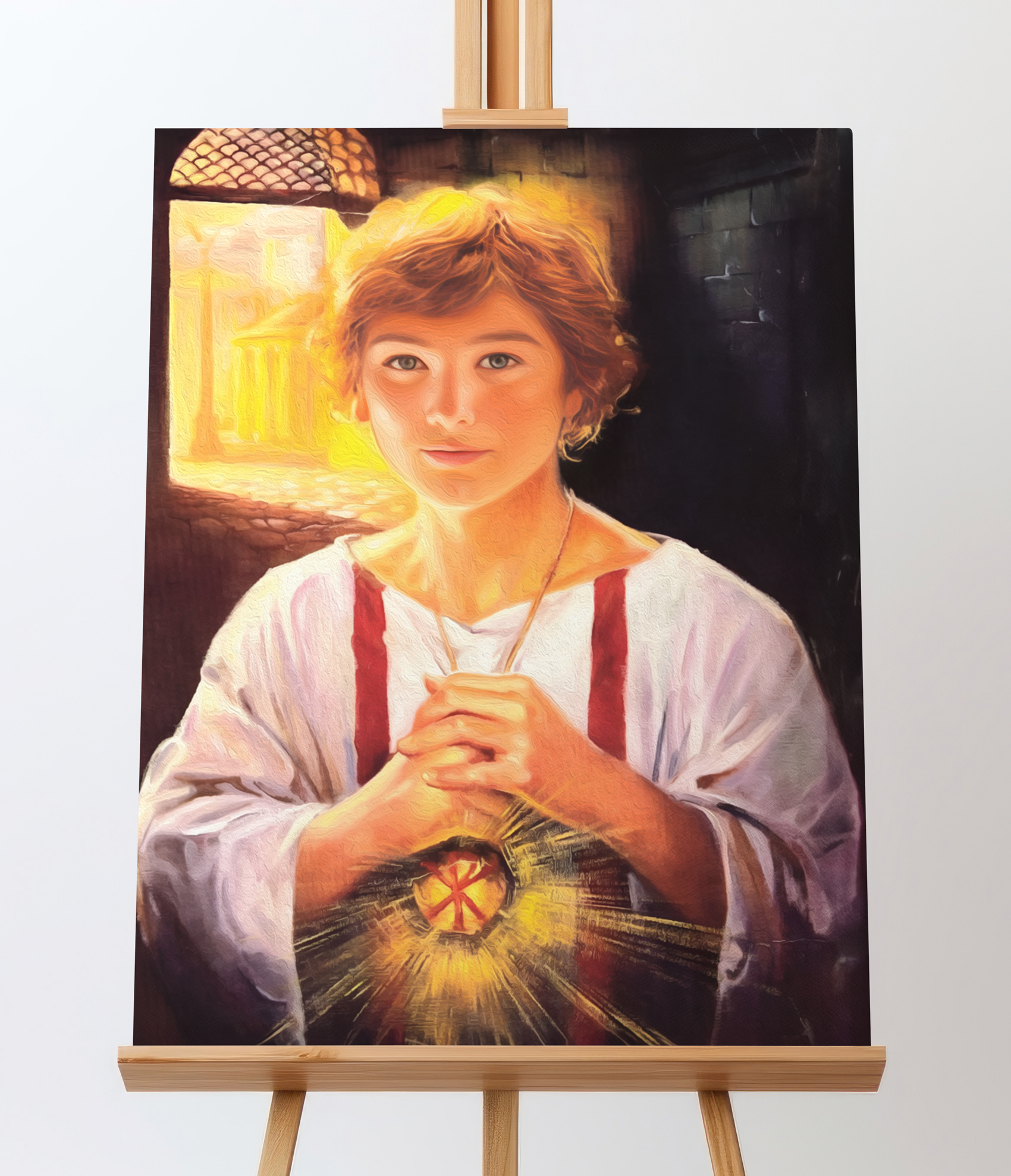 Obraz Świętego Tarsycjusza na płótnie.