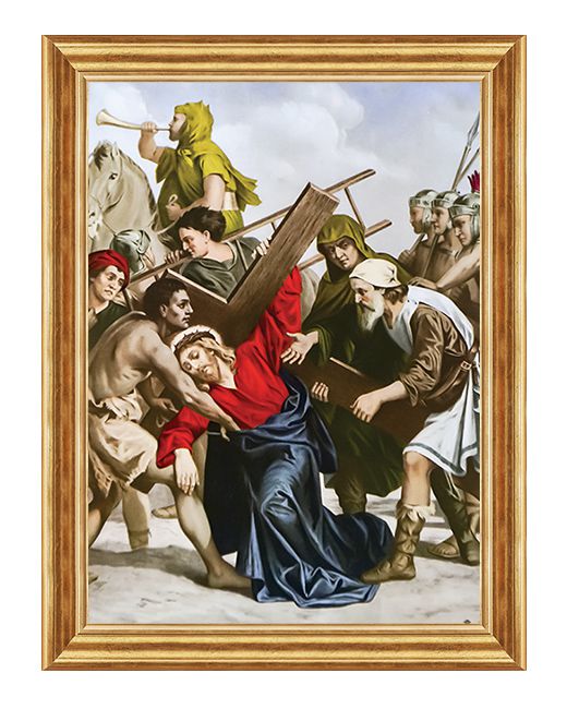 Szymon pomaga nieść krzyż Jezusowi - Stacja V - Neapol