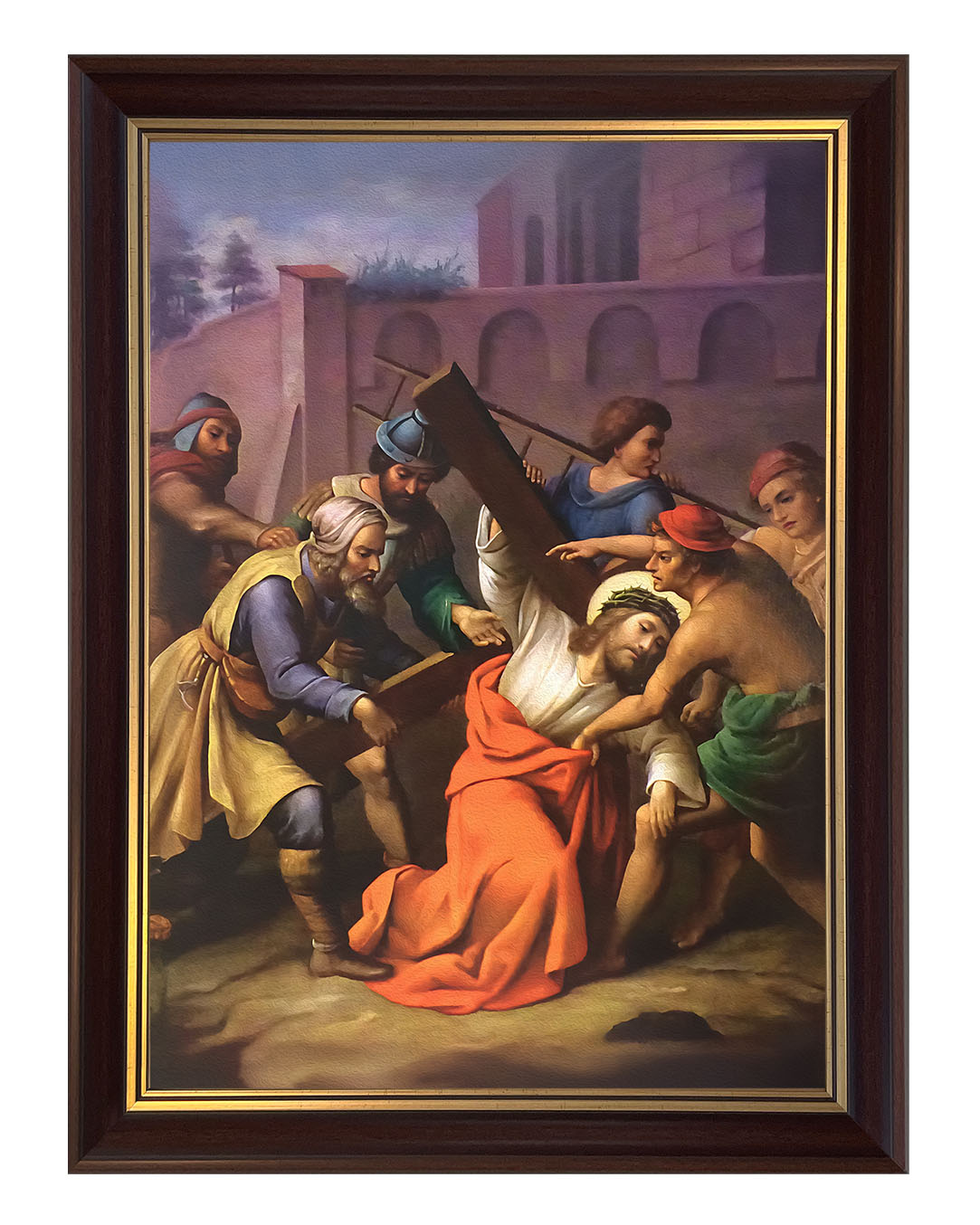 Obraz w rozmiarze 50x70 cm oprawiony w ramę C1. Szerokość ramy: 5 cm.