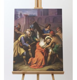 Szymon pomaga nieść krzyż Jezusowi - Stacja V - Kraków