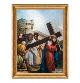 Szymon pomaga nieść krzyż Jezusowi - Stacja V - Wenecja