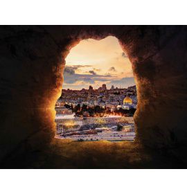 Tło grobu pańskiego - 09 - Baner religijny - 260x200 cm