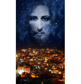 Tło Grobu Pańskiego - 17 - Baner religijny - 210x360 cm