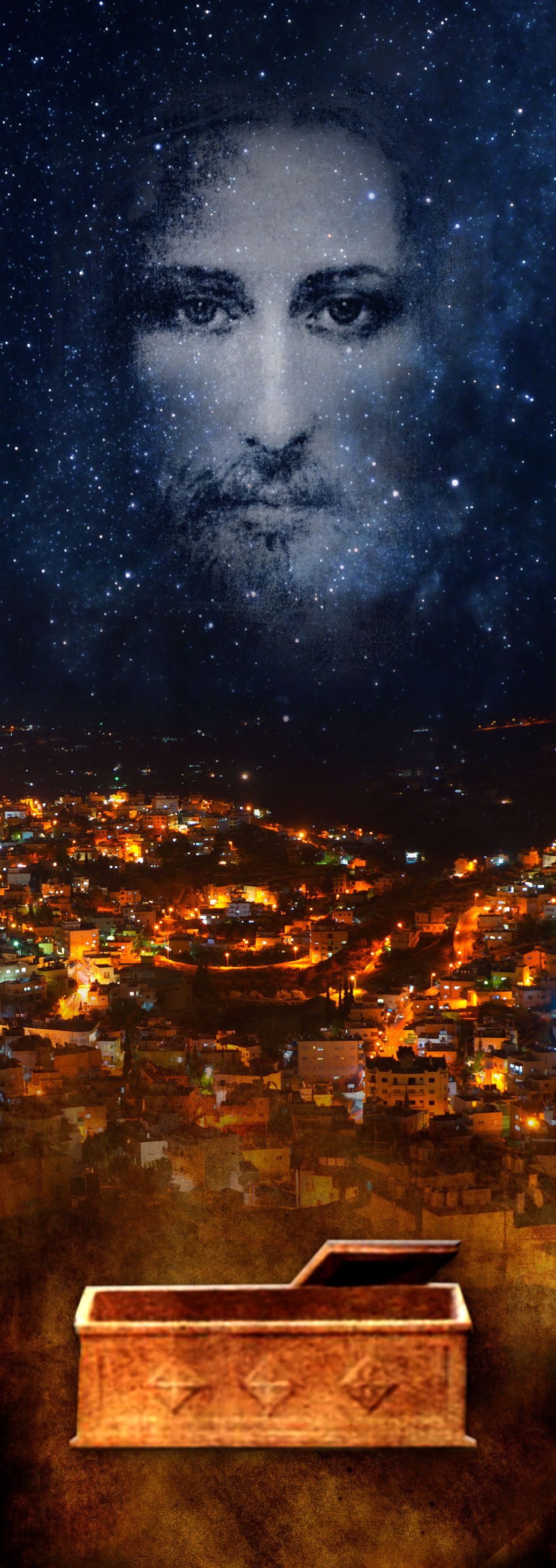 Tło Grobu Pańskiego - 19 - Baner religijny - 110x310 cm