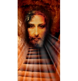 Tło Grobu Pańskiego - 20 - Baner religijny - 110x210 cm