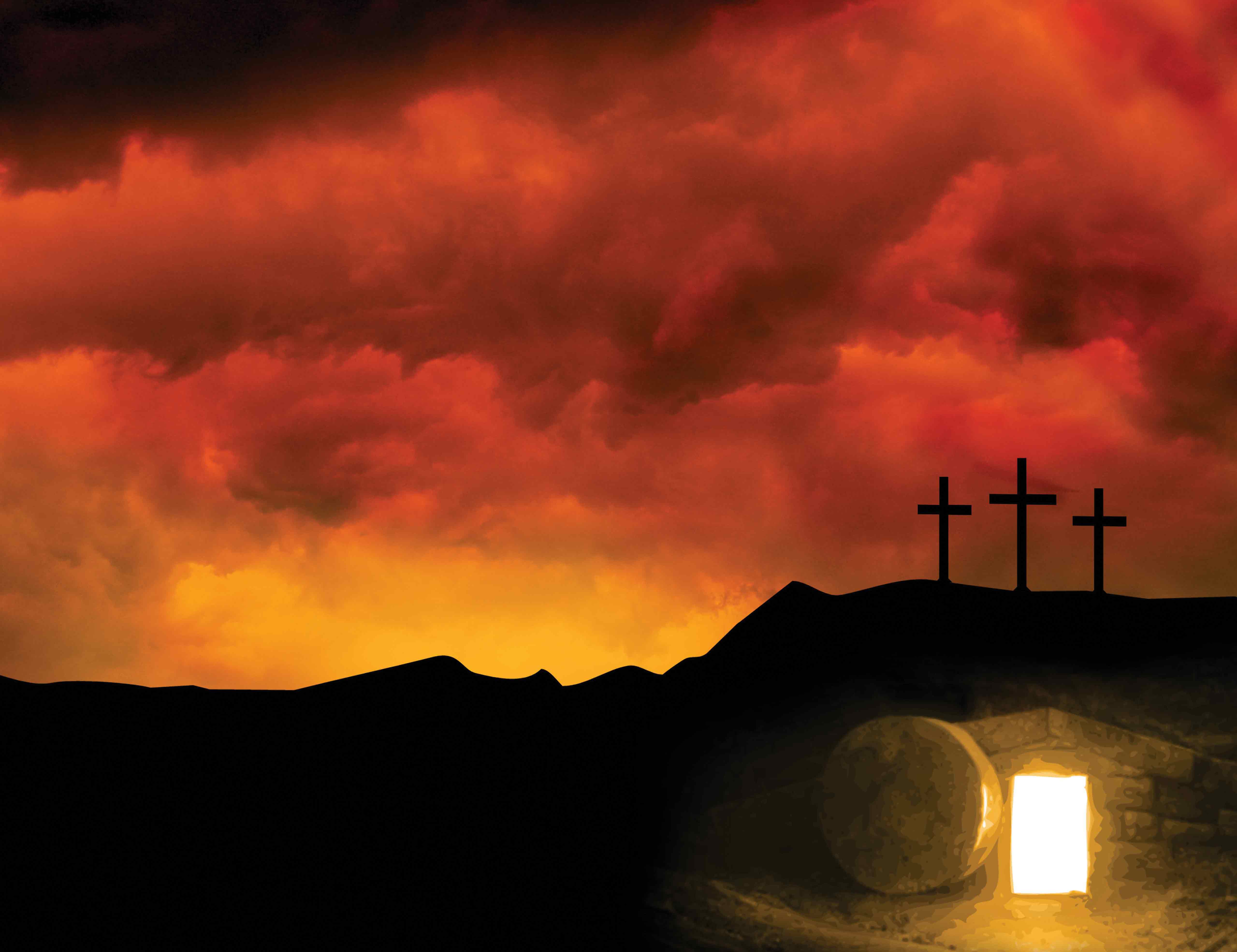 Tło grobu pańskiego - 24 - Baner religijny - 260x200 cm