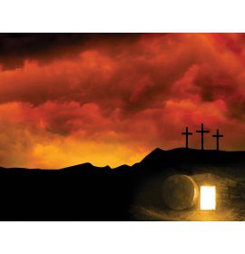 Tło grobu pańskiego - 24 - Baner religijny - 260x200 cm