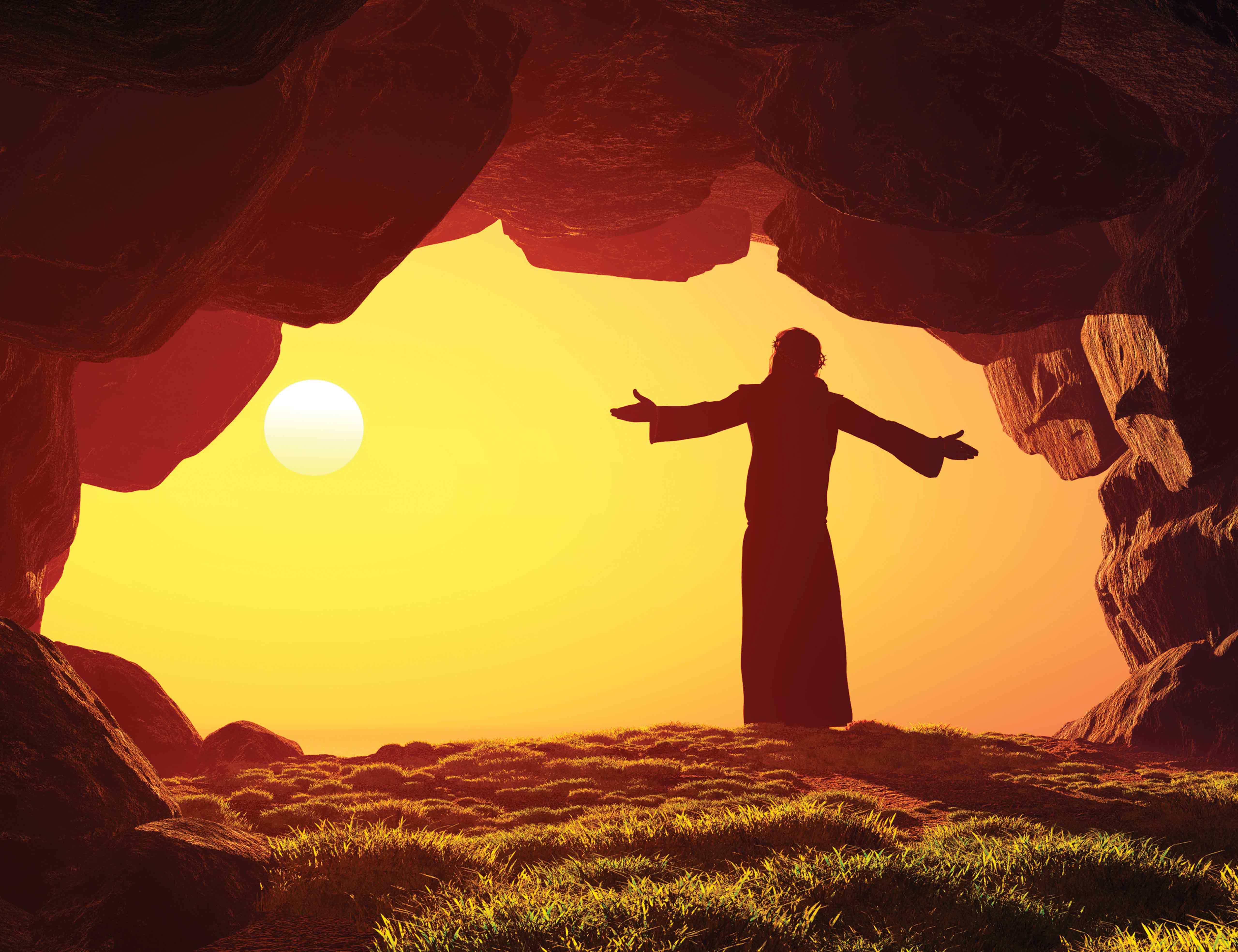 Tło grobu pańskiego - 25 - Baner religijny - 260x200 cm