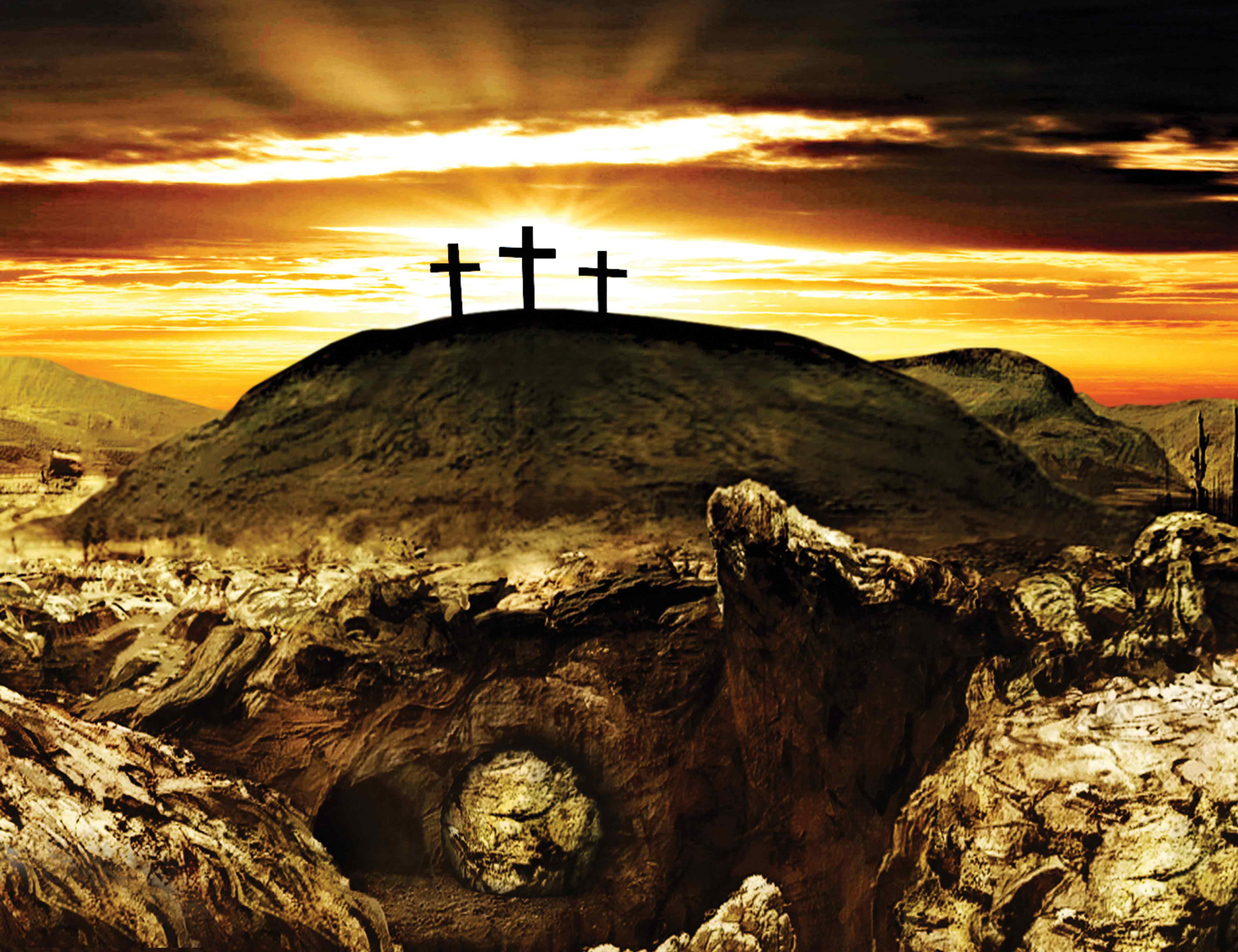 Tło grobu pańskiego - 29 - Baner religijny - 260x200 cm