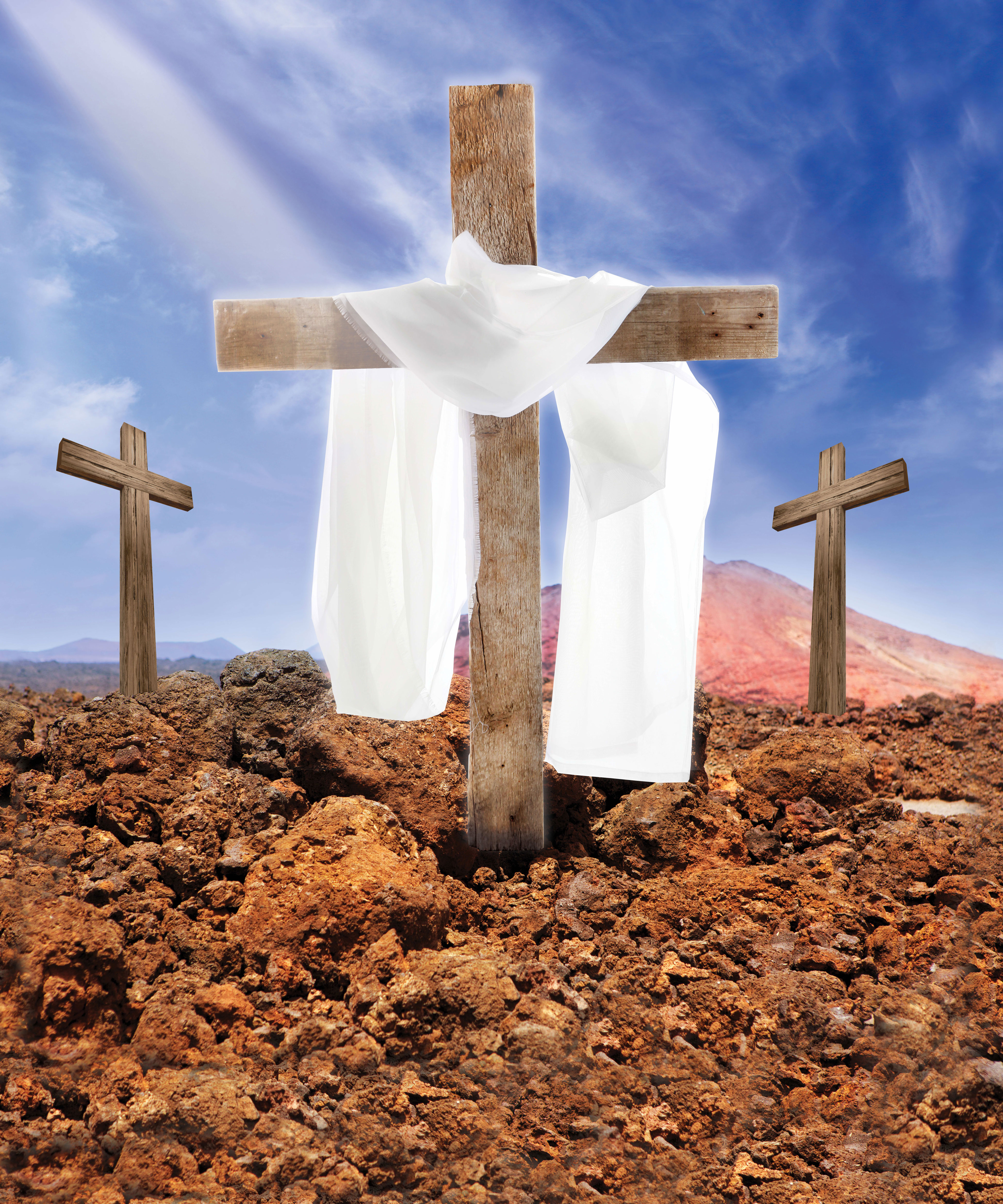 Tło grobu pańskiego - 31 - Baner religijny - 250x300 cm