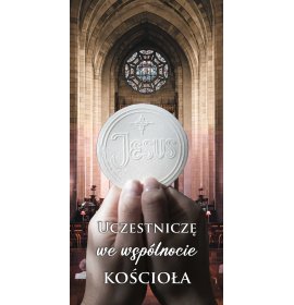 Uczestniczę we Wspólnocie Kościoła - 03 - Baner religijny - 110 x 220 cm