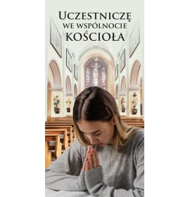 Uczestniczę we Wspólnocie Kościoła - 04 - Baner religijny - 100 x 200 cm