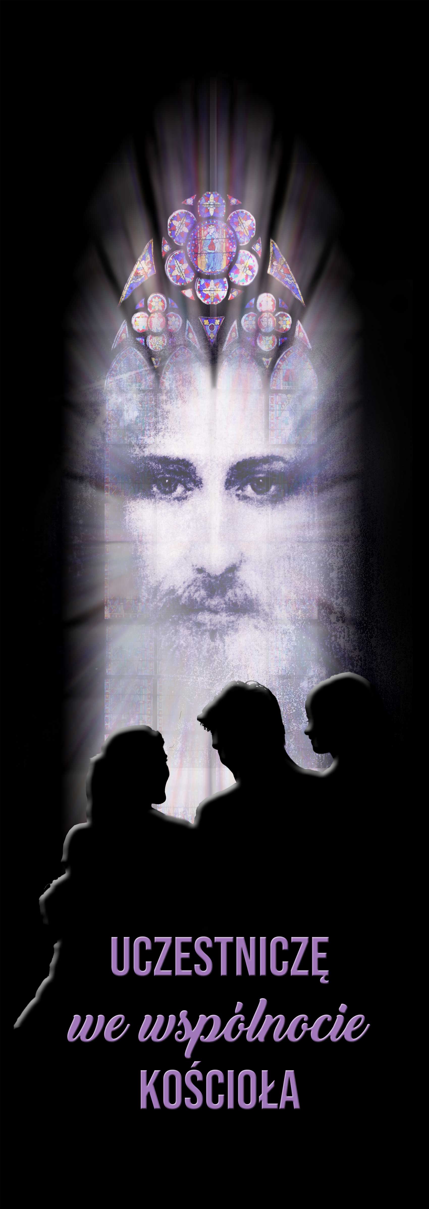 Uczestniczę we Wspólnocie Kościoła - 11 - Baner religijny - 110 x 310 cm