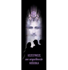 Uczestniczę we Wspólnocie Kościoła - 11 - Baner religijny - 110 x 310 cm