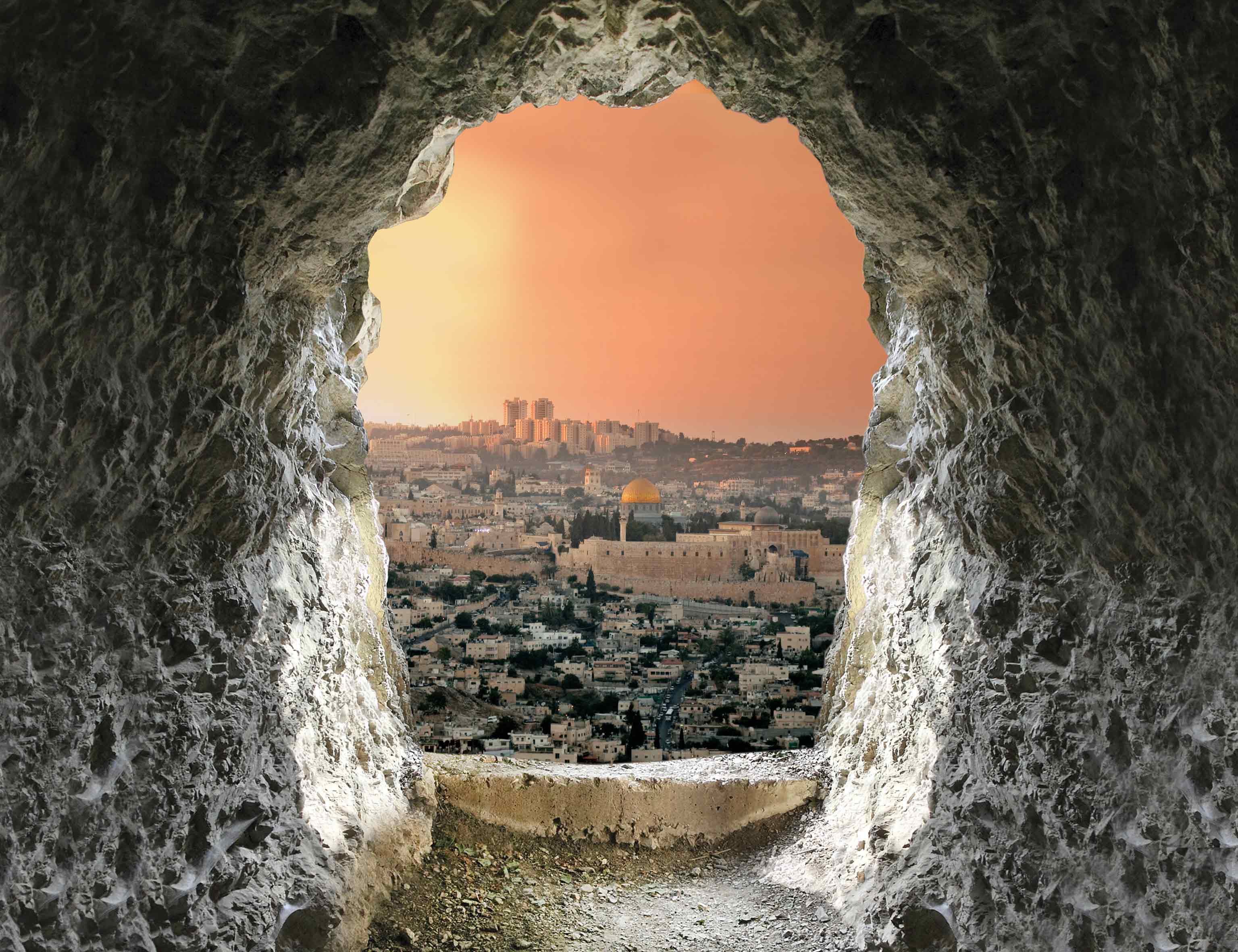 Tło grobu pańskiego - 02 - Baner religijny - 260x200 cm