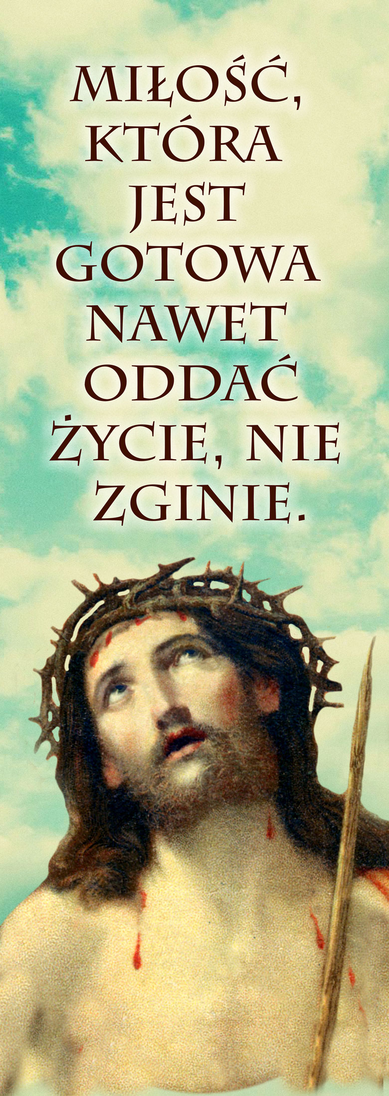 Wielki Post - 12 - Baner religijny - 110x310 cm