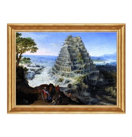 Wieża Babel - 01 - Scena Biblijna - Obraz religijny