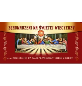 Zgromadzeni na świętej wieczerzy - 03 - Baner religijny - 260x130
