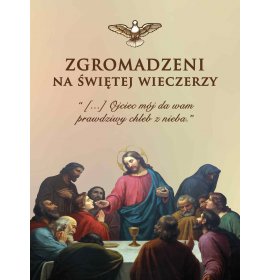 Zgromadzeni na świętej wieczerzy - 07 - Baner religijny - 75x100
